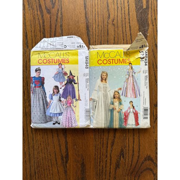 2-Piece Vintage Costume Sew Pattern McCalls Witch Glinda Wicked Queen Princess - Picture 2 of 8